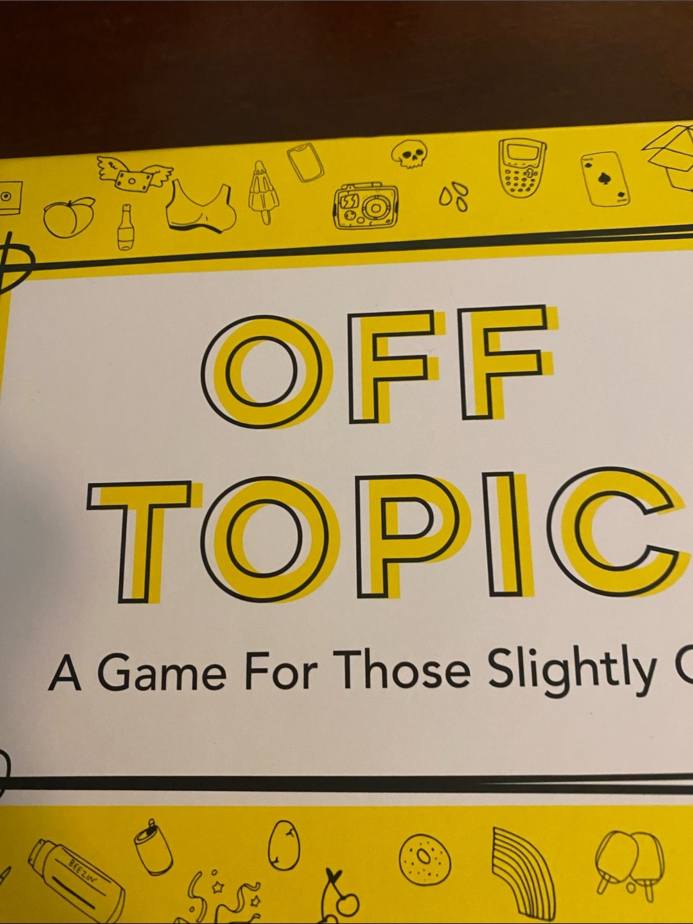 Off Topic Party Board Game - Yellow